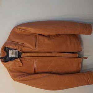 Taylor Stitch Moto Leather Jacket in Whiskey Steerhide NWOT